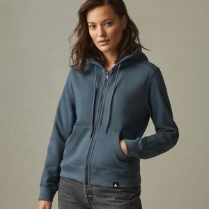 American Giant Women’s Vintage Indigo RELAXED CLASSIC FULL ZIP Sweatshirt Size L